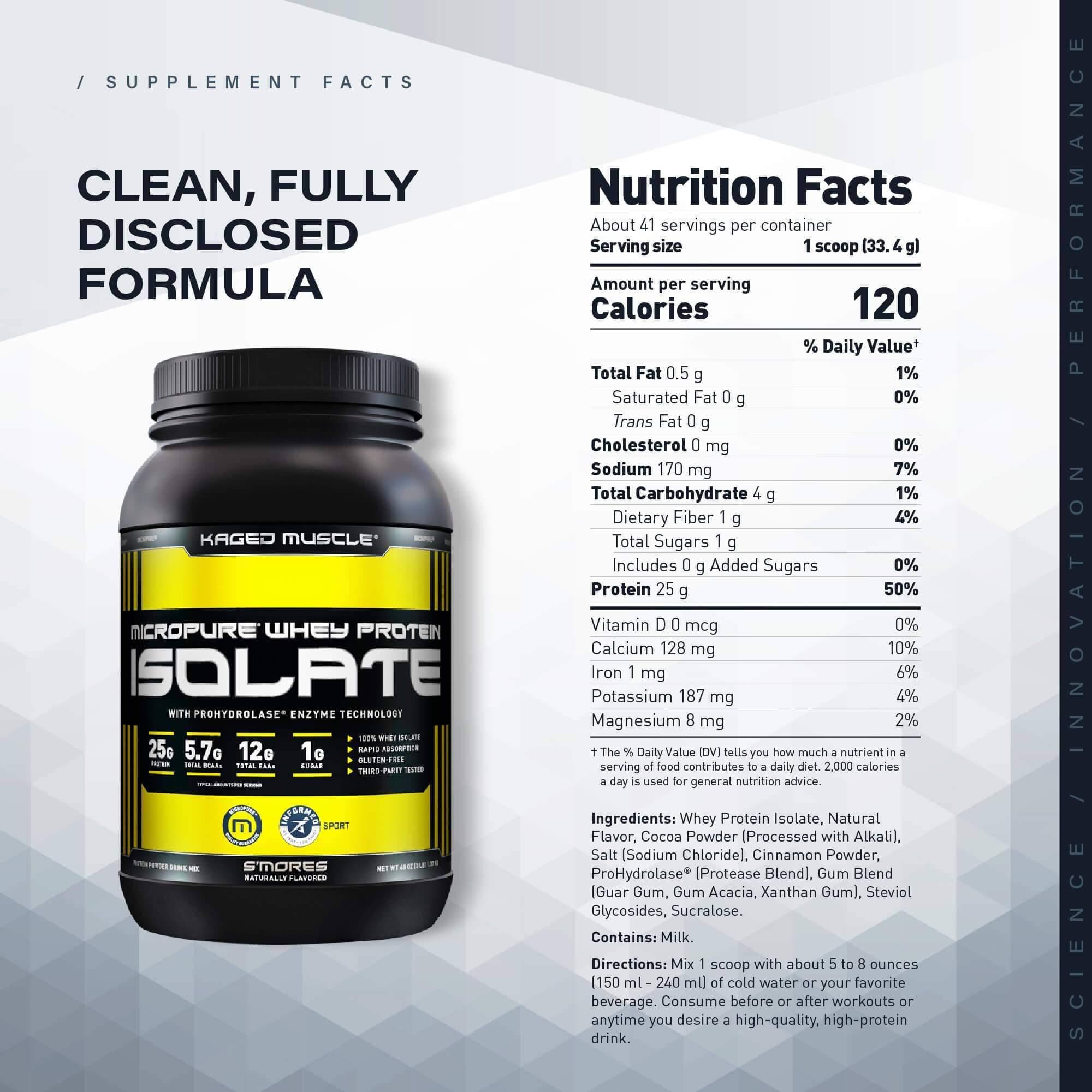 Micropure whey protein isolate informed sport